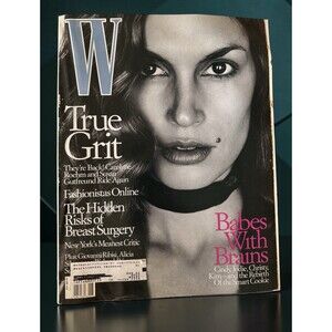 W Magazine 06/2000 CINDY CRAWFORD Giovanni Ribisi CLAUDIA SHIFFER Bridget Hall